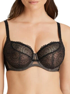 PRIMADONNA Sophora Balcony Bra - Black -FREYA Shop braforme primadonna lingerie sophora tulip seam balcony bra 0163184 0163185 black f
