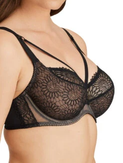 PRIMADONNA Sophora Balcony Bra - Black -FREYA Shop braforme primadonna lingerie sophora tulip seam balcony bra 0163184 0163185 black fs