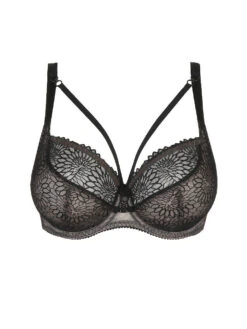 PRIMADONNA Sophora Balcony Bra - Black -FREYA Shop braforme primadonna lingerie sophora tulip seam balcony bra 0163184 0163185 black p1