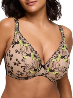 PRIMADONNA Manali Half Padded Plunge Bra - Wild Bloom