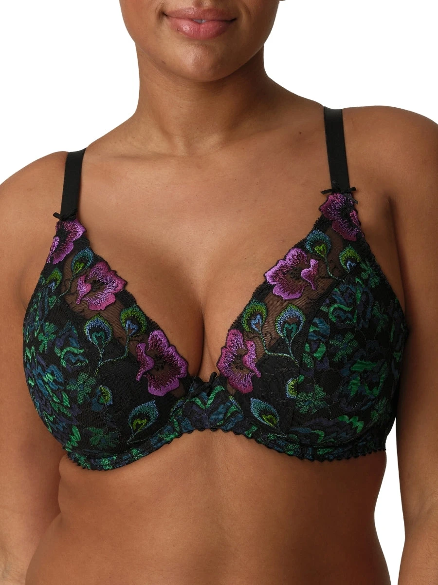 PRIMADONNA San Angel Half Padded Plunge Bra - Peacock Feather 3 PRIMADONNA San Angel Half Padded Plunge Bra - Peacock Feather