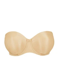 PRIMADONNA Satin Non Padded Strapless Bra - Cognac -FREYA Shop braforme primadonna satin 0161331 cog c1