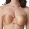 PRIMADONNA Satin Non Padded Strapless Bra - Cognac -FREYA Shop braforme primadonna satin 0161331 cog f
