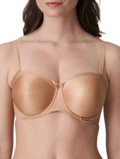 PRIMADONNA Satin Non Padded Strapless Bra - Cognac -FREYA Shop braforme primadonna satin 0161331 cog f1