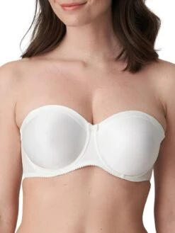 PRIMADONNA Satin Non Padded Strapless Bra - Natural