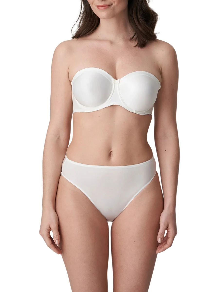 PRIMADONNA Satin Non Padded Strapless Bra - Natural 4 PRIMADONNA Satin Non Padded Strapless Bra - Natural - Image 2