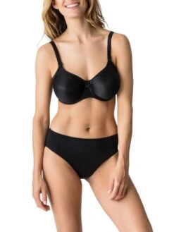 PRIMADONNA Satin Non Padded Full Cup Bra - Black -FREYA Shop braforme primadonna satin 0161333 zwa fl