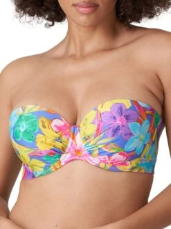 PRIMADONNA Sazan Strapless Bikini Top - Blue Bloom