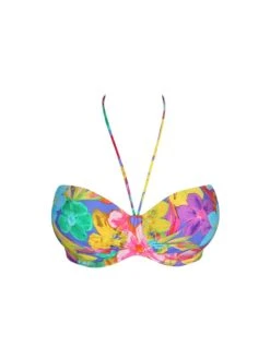 PRIMADONNA Sazan Strapless Bikini Top - Blue Bloom -FREYA Shop braforme primadonna sazan swimwear bbm blue bloom bikini top 4010717 p