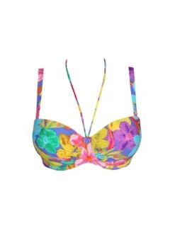 PRIMADONNA Sazan Strapless Bikini Top - Blue Bloom -FREYA Shop braforme primadonna sazan swimwear bbm blue bloom bikini top 4010717 p2