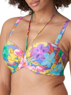 PRIMADONNA Sazan Strapless Bikini Top - Blue Bloom -FREYA Shop braforme primadonna sazan swimwear bbm blue bloom bikini top 4010717 s