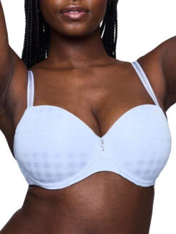 Chikone Padded Balcony Bra - Heaven Blue