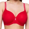 East End Padded Heartshape Bra - True Red