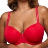 East End Padded Balcony Bra - True Red