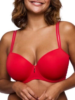 East End Padded Balcony Bra - True Red