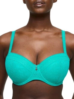 Palermo Padded Balcony Bra - Sunny Teal