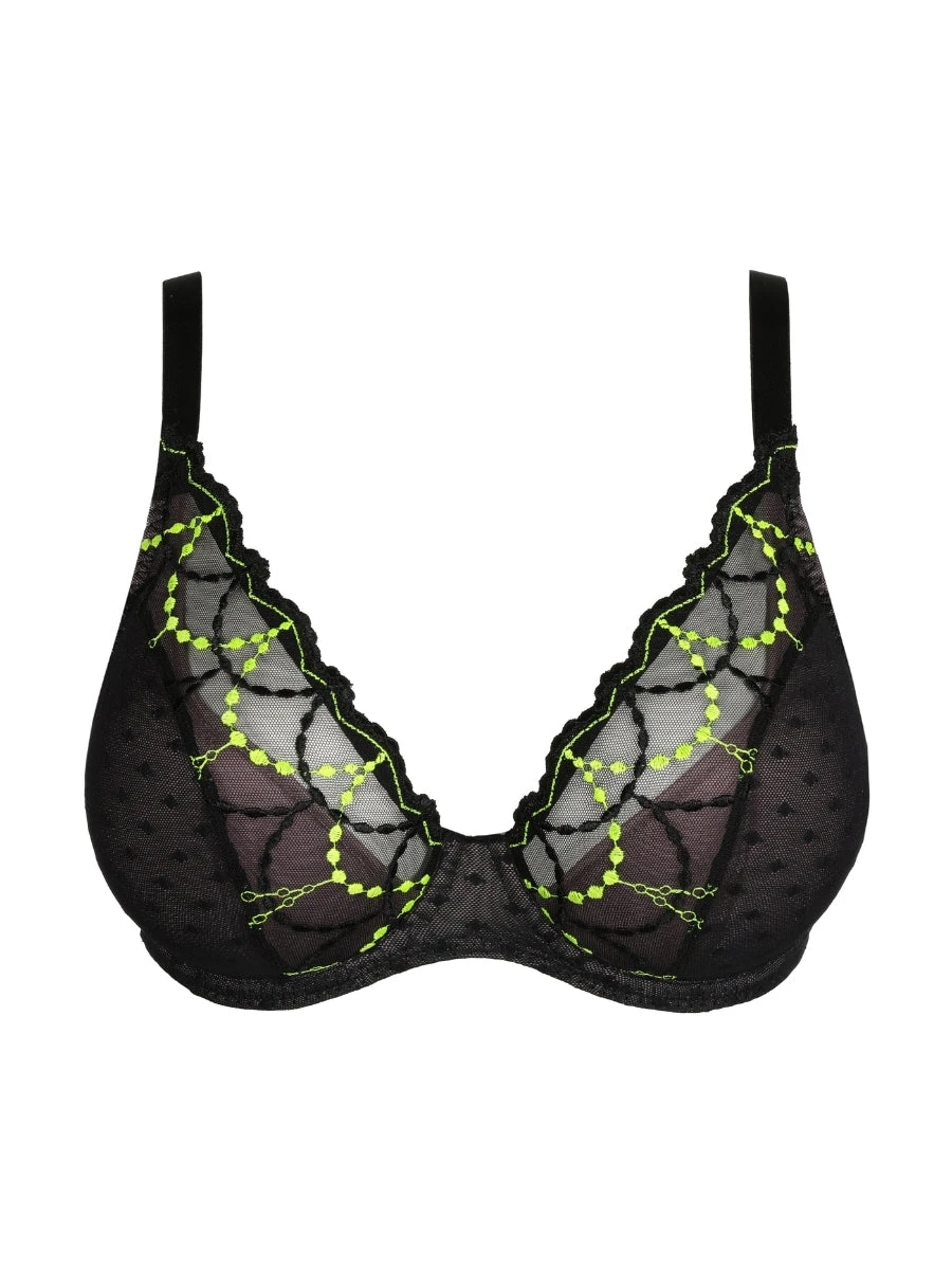 Tepito Half Padded Plunge Bra - Dark Glow 9 Tepito Half Padded Plunge Bra - Dark Glow - Image 7