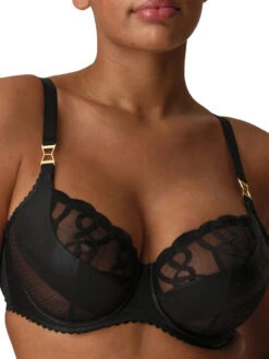 PRIMADONNA Vallarta Vertical Seam Balcony Bra - Black