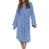 Cotton Hooded Towelling Robe 1 Cotton Hooded Towelling Robe -FREYA Shop braforme rjm nightwear robe dressing gown ln587 lilac f
