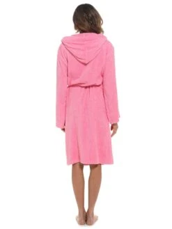 Cotton Hooded Towelling Robe 16 Cotton Hooded Towelling Robe -FREYA Shop braforme rjm nightwear robe dressing gown ln587 pink b