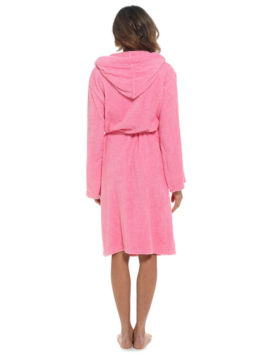 Cotton Hooded Towelling Robe 8 Cotton Hooded Towelling Robe - Image 6
