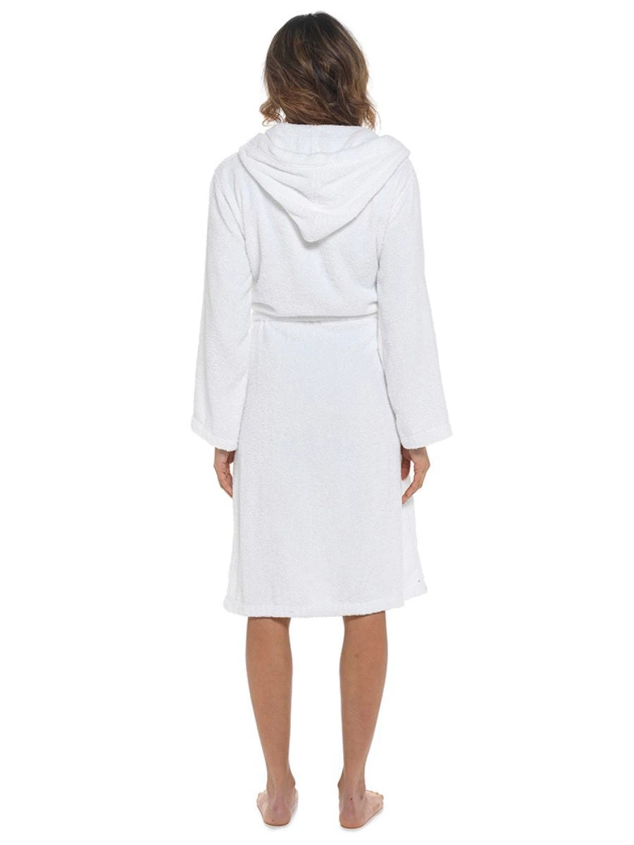 Cotton Hooded Towelling Robe 10 Cotton Hooded Towelling Robe - Image 8