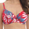 FANTASIE Santos Beach Gathered Full Cup Bikini Top - Pomegranate -FREYA Shop braforme santos beach pomegranate uw gathered full cup bikini top fs501101 f