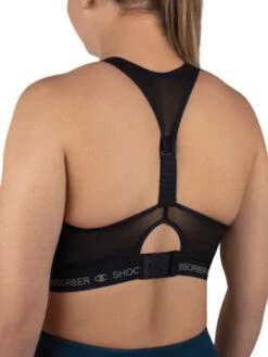 Shock Absorber InfinitY Power Zip Front Sports Bra - Black -FREYA Shop braforme shock absorber infinitY power U10058 BLK 2b