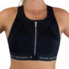 Shock Absorber InfinitY Power Zip Front Sports Bra - Black -FREYA Shop braforme shock absorber infinitY power U10058 BLK f