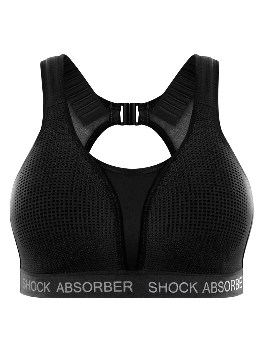Shock Absorber Ultimate Run Padded Sports Bra - Black/Silver 11 Shock Absorber Ultimate Run Padded Sports Bra - Black/Silver - Image 9