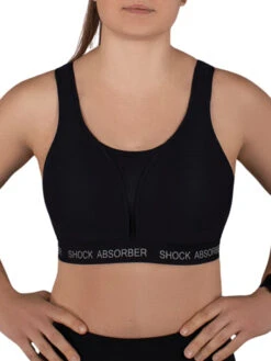 Shock Absorber Ultimate Run Padded Sports Bra - Black/Silver