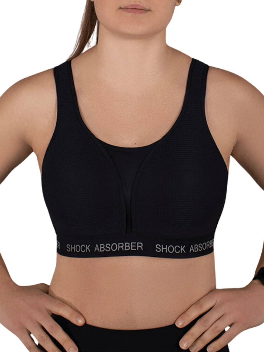 Shock Absorber Ultimate Run Padded Sports Bra - Black/Silver 3 Shock Absorber Ultimate Run Padded Sports Bra - Black/Silver