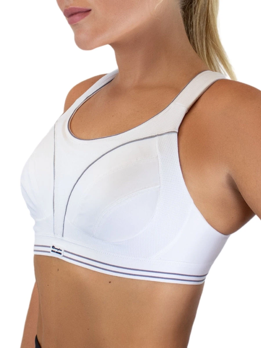 Shock Absorber Ultimate Run Sports Bra - White/Silver 6 Shock Absorber Ultimate Run Sports Bra - White/Silver - Image 4