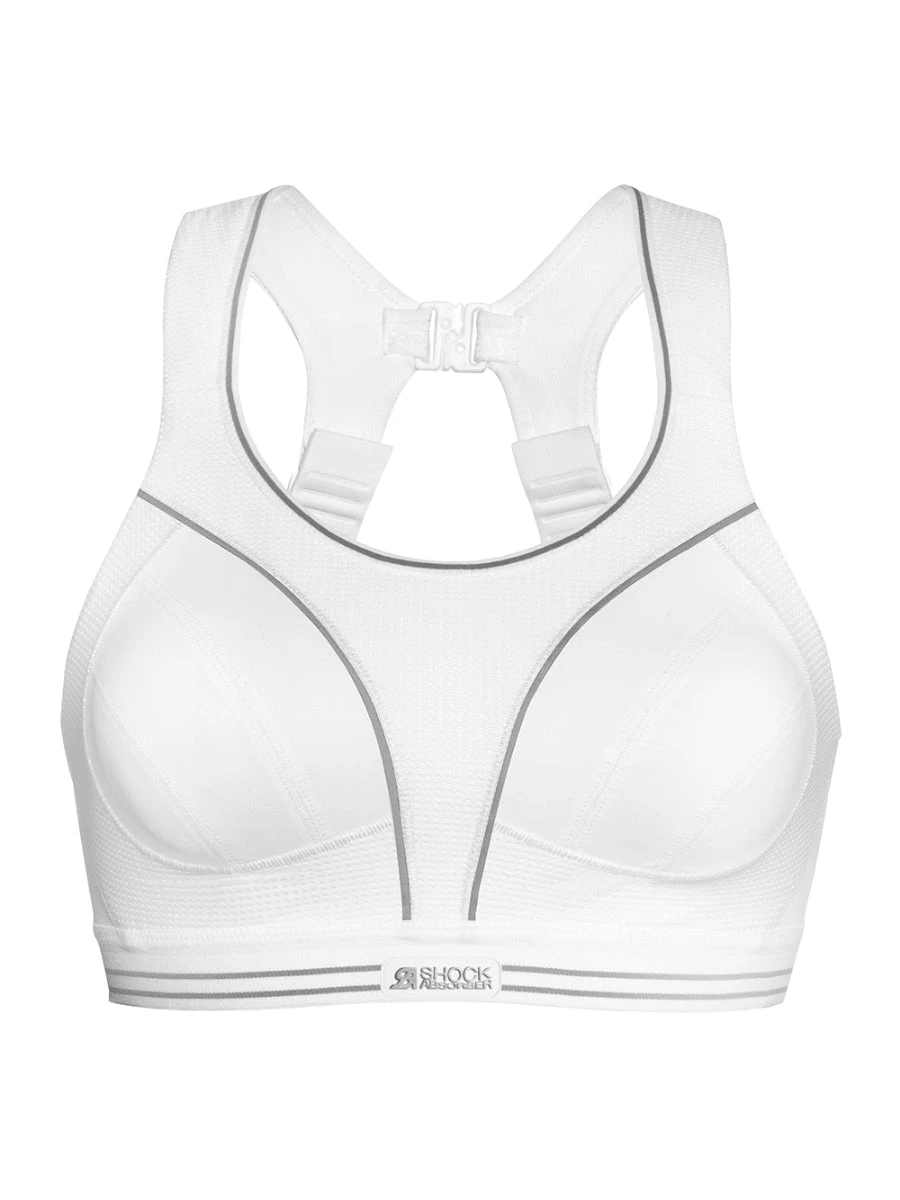 Shock Absorber Ultimate Run Sports Bra - White/Silver 8 Shock Absorber Ultimate Run Sports Bra - White/Silver - Image 6