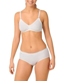 Sloggi Basic+ Wireless Bra - White -FREYA Shop braforme sloggi 10007642 white fl