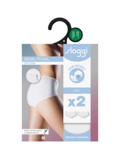 Sloggi Basic+ Pearl Midi (2 Pack) -FREYA Shop braforme sloggi basic pearl 10221612 0003 bx