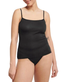 Sloggi EVER Ease Spaghetti Top - Black -FREYA Shop braforme sloggi ever ease 10219622 0004 2f