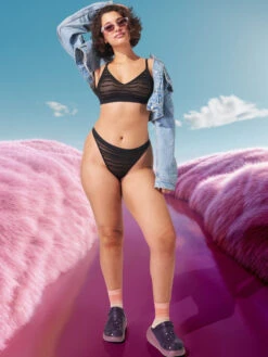 Sloggi FREE Evolve Lace Push Up Bralette - Black -FREYA Shop braforme sloggi free evolve 10224701 0004 2l