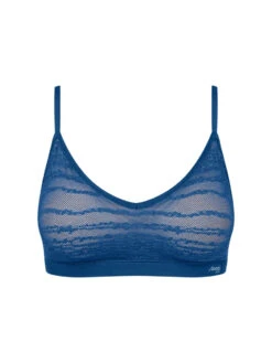 Sloggi FREE Evolve Lace Push Up Bralette - Blue Sapphire -FREYA Shop braforme sloggi free evolve 10224701 7010 c