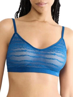 Sloggi FREE Evolve Lace Push Up Bralette - Blue Sapphire