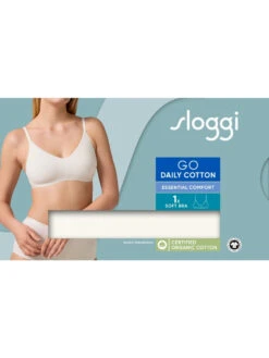 Sloggi GO Daily Cotton Soft Bra - Silk White 12 Sloggi GO Daily Cotton Soft Bra - Silk White -FREYA Shop braforme sloggi go daily cotton 10222318 00GZ 2bx