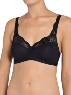 Sloggi Romance Soft Cup Bralette - Black