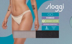 Sloggi GO Ribbed Tanga (2 Pack) -FREYA Shop braforme sloggi knickers tanga c2p 10213180 m014 pa f 1