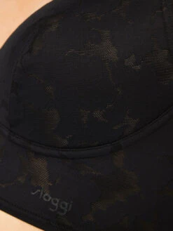 Sloggi ZERO Lace 2.0 Longline Bra - Black -FREYA Shop braforme sloggi lingerie zero lace 2.0 longline bralette 10207339 0004 close