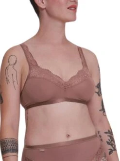 Sloggi Romance Soft Cup Bralette - Cacao -FREYA Shop braforme sloggi romance 10031898 1141 f
