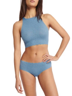 Sloggi ZERO Feel Bliss Crop Top - Azura Blue -FREYA Shop braforme sloggi zero feel bliss 10219667 7401 2f