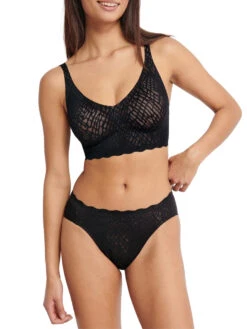 Sloggi ZERO Feel Bliss Bralette - Black -FREYA Shop braforme sloggi zero feel bliss 10219698 0004 2f