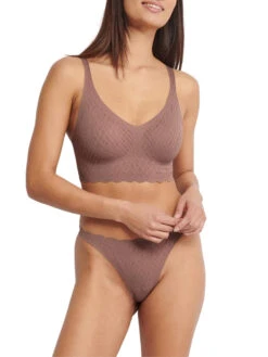 Sloggi ZERO Feel Bliss Bralette - Cacao -FREYA Shop braforme sloggi zero feel bliss 10219698 1141 2f