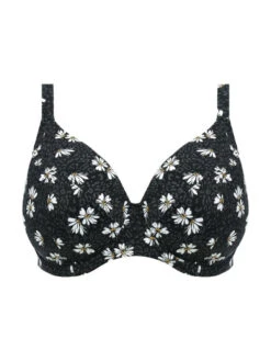ELOMI Plain Sailing Plunge Bikini Top - Black Daisy 9 ELOMI Plain Sailing Plunge Bikini Top - Black Daisy -FREYA Shop braforme swim elomi plain 20sailing 7274 bdy plain