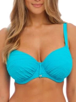 FANTASIE Beach Waves Full Cup Bikini Top - Blue Bird